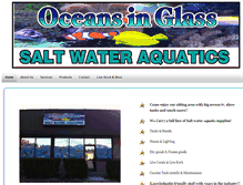 Tablet Screenshot of oceansinglassaquatics.com